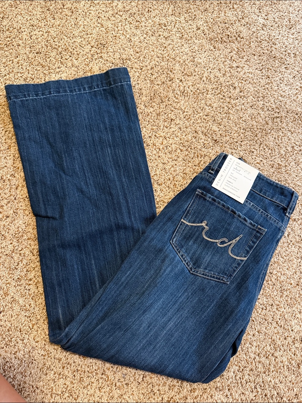 Women's Dark Blue Boot Cut Jeans - rrd